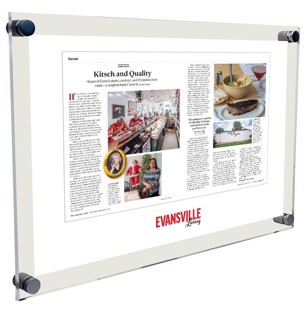 Evansville Living - Editorial Features  - Acrylic Plaques