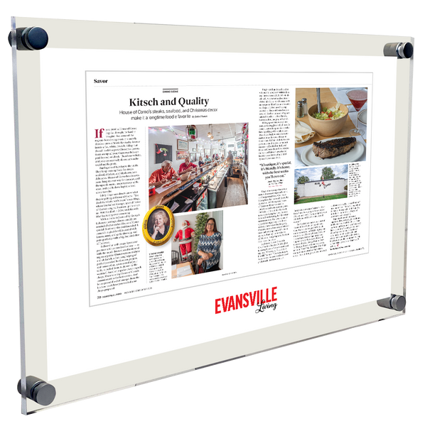 Evansville Living - Editorial Features  - Acrylic Plaques