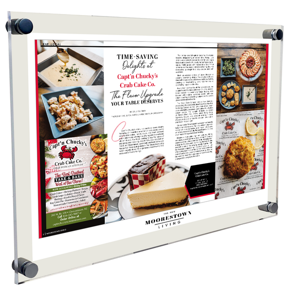 Moorestown Living Magazine Article - Acrylic Plaques