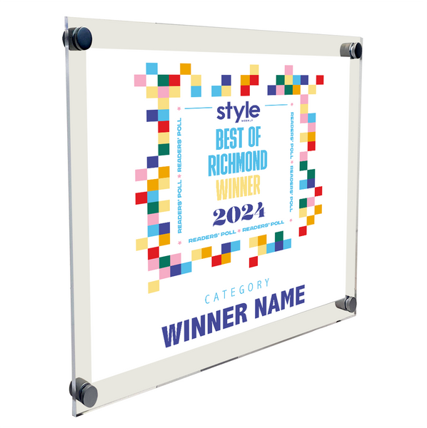 Style Weekly "Best of Richmond" Acrylic Plaque