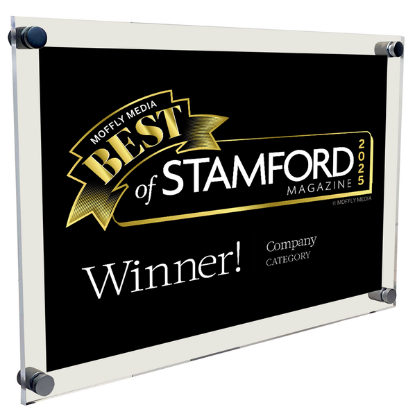 Moffly Media "Best of Towns" Award - Acrylic Standoff Plaque