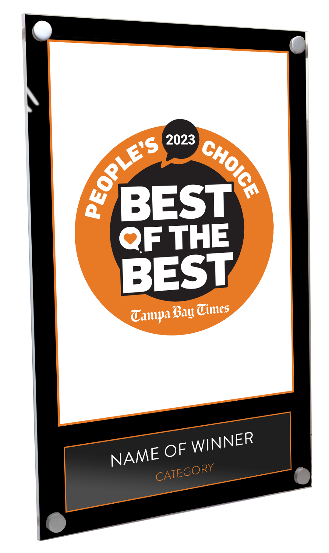 Best Of Tampa Bay Times - Acrylic Standoff Plaque