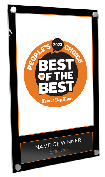Best Of Tampa Bay Times - Acrylic Standoff Plaque