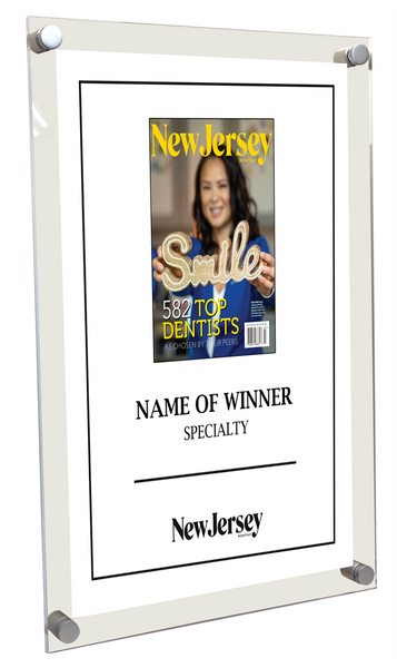 New Jersey Monthly - Jersey's Choice: Top Dentists - Acrylic Plaque
