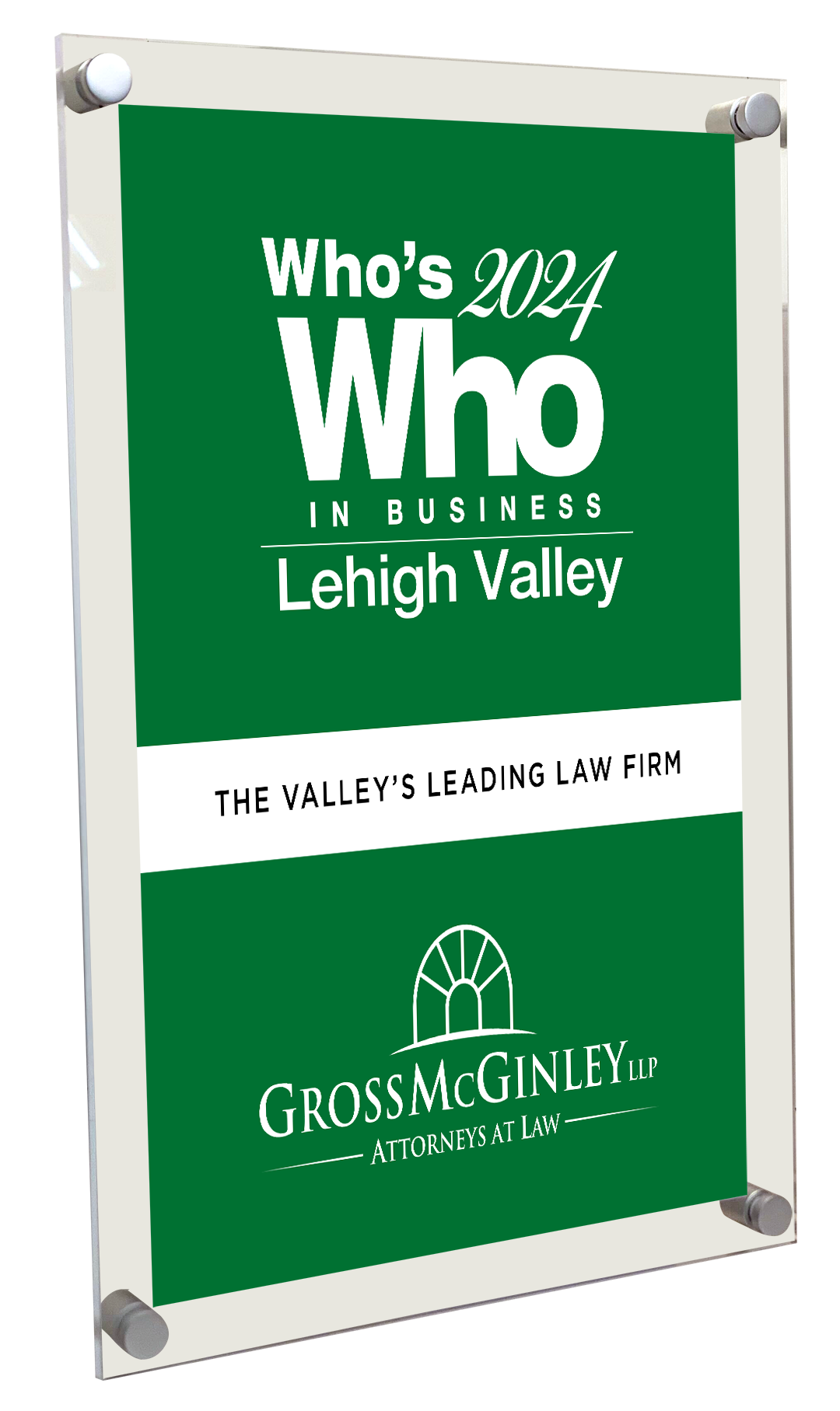 Lehigh Valley Style Who’s Who in Business Acrylic Plaques