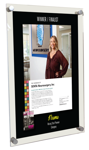 San Diego Magazine "Celebrating Women" Article Plaques