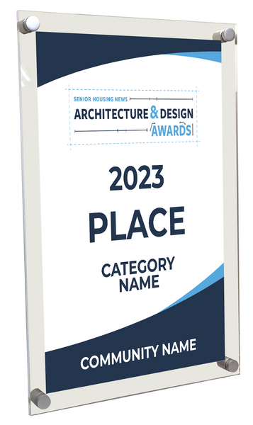 Aging Media SHN Architecture & Design Awards - Acrylic Standoff Plaque
