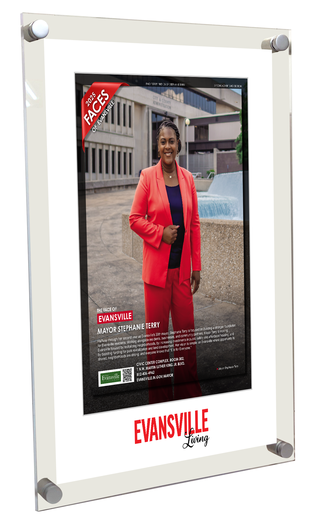 Evansville Living - Faces of Evansville - Acrylic Plaques