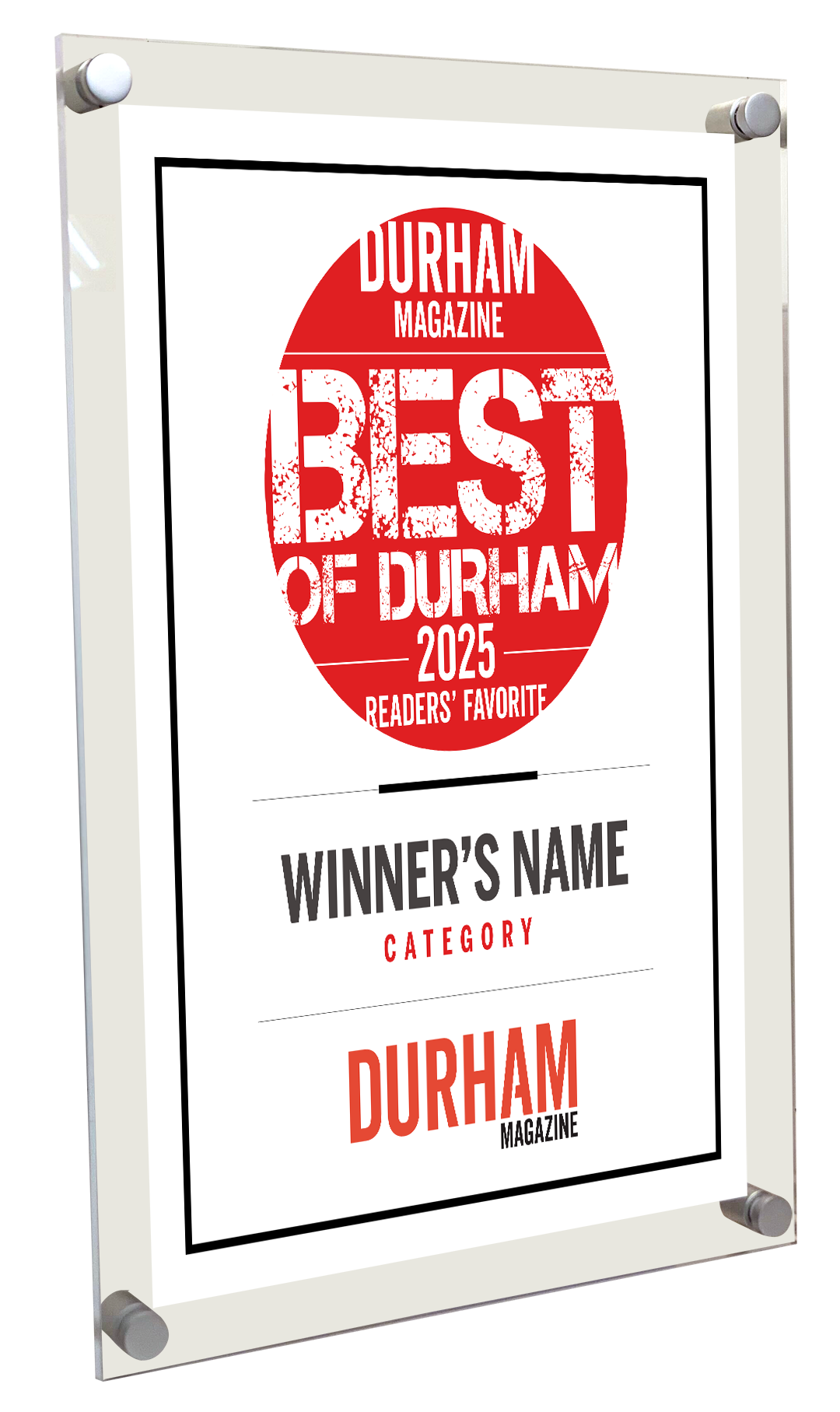 Triangle Media - Best of Durham - Acrylic Plaques