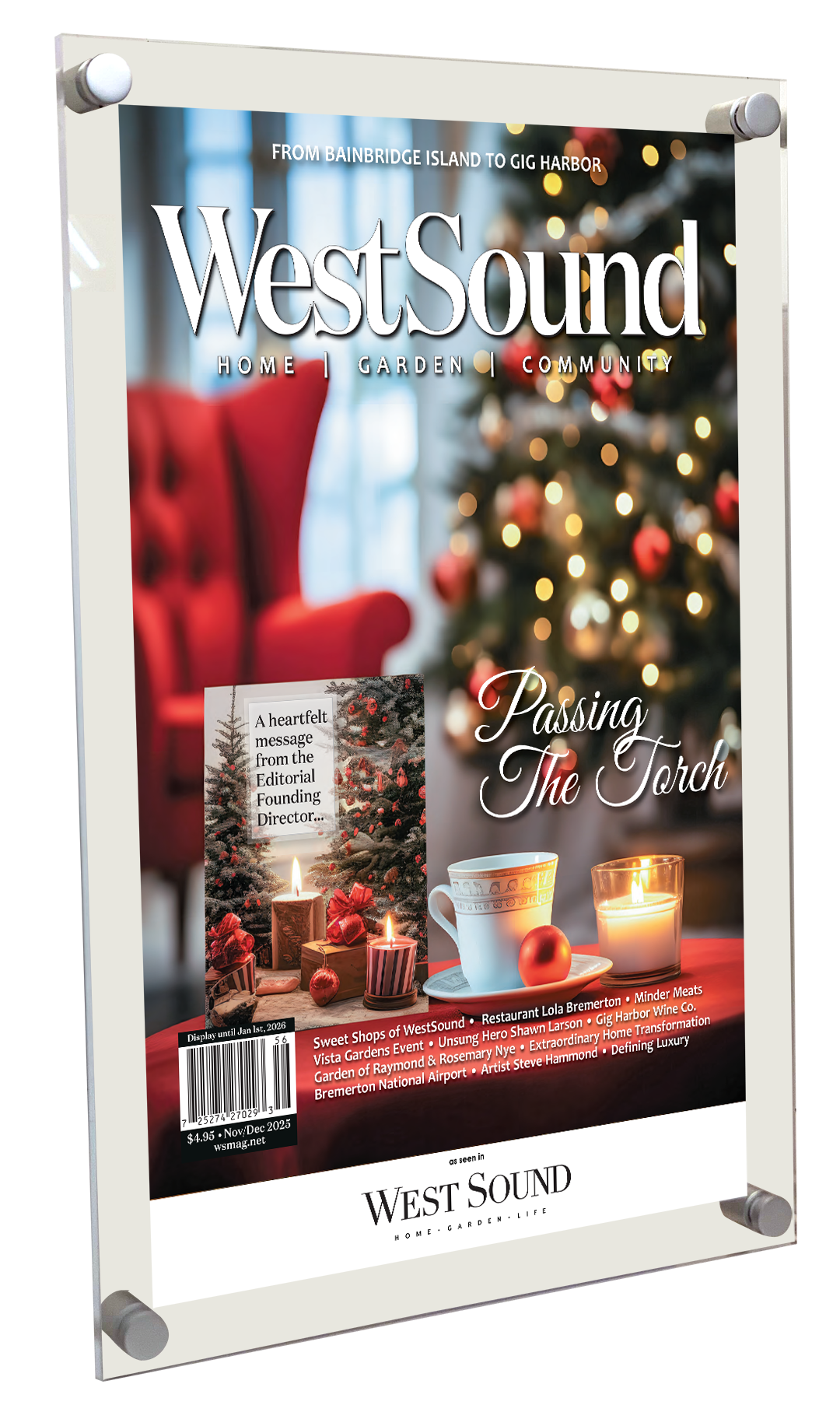 West Sound Magazine Article & Cover Acrylic Plaques