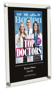 Boston Magazine Top Doctors Cover Award - Acrylic Standoff Plaque