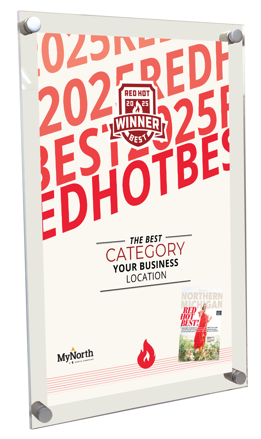 Traverse Northern Michigan - Red Hot Best - Acrylic Plaques