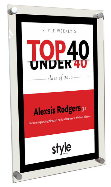 Style Weekly "Top 40 Under 40" Acrylic Plaque