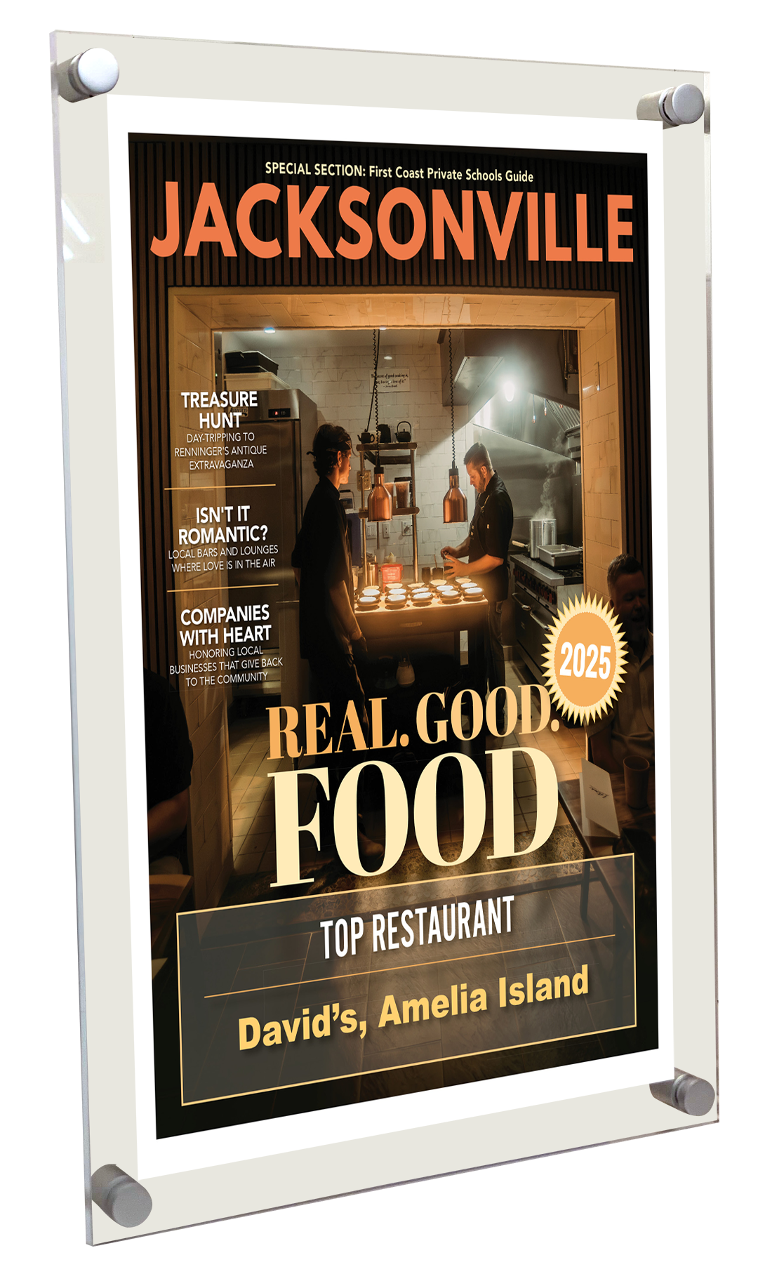 Jacksonville Magazine - Top 50 Restaurants - Acrylic Plaques