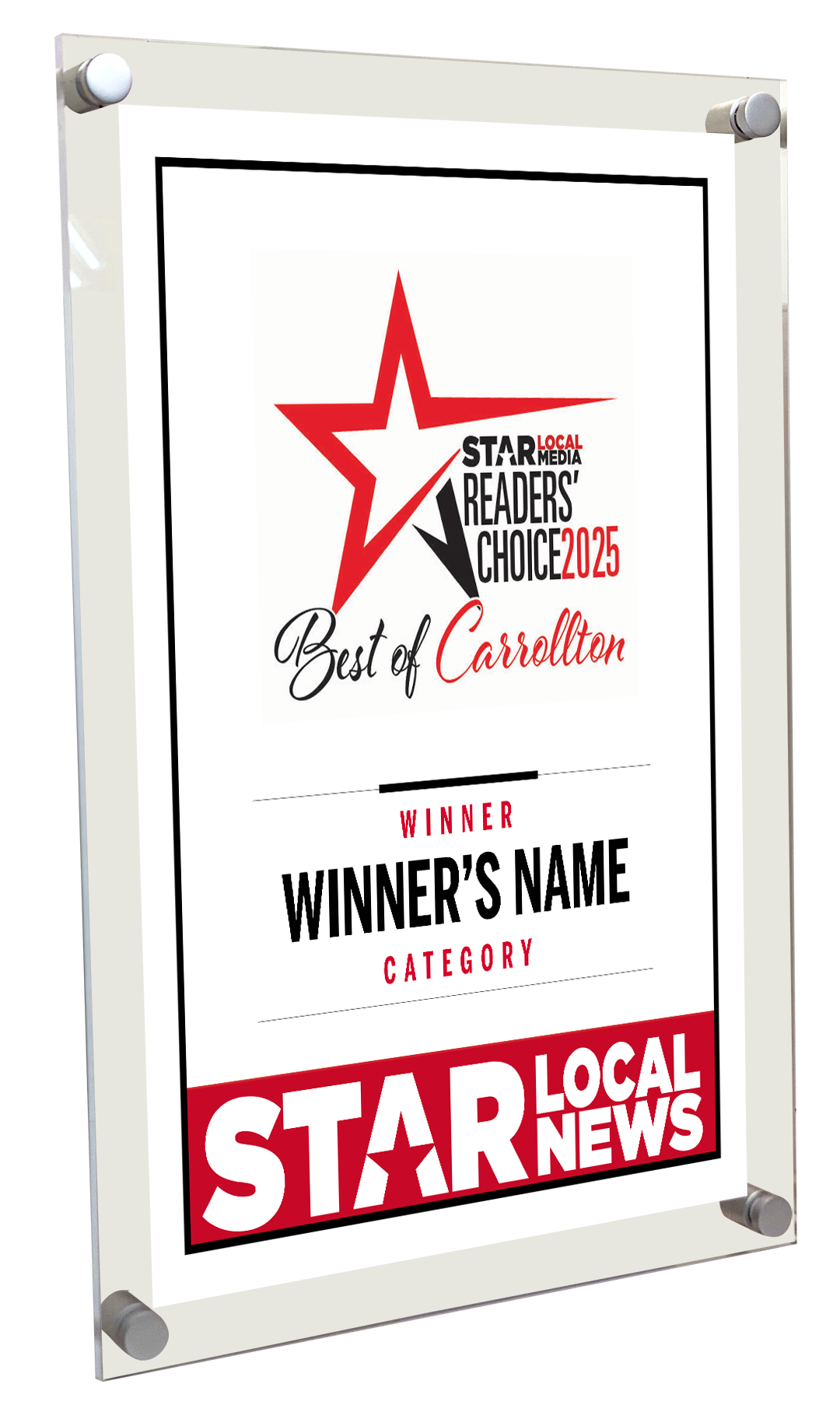 Star Local Media - Best of Carrollton - Acrylic Plaques