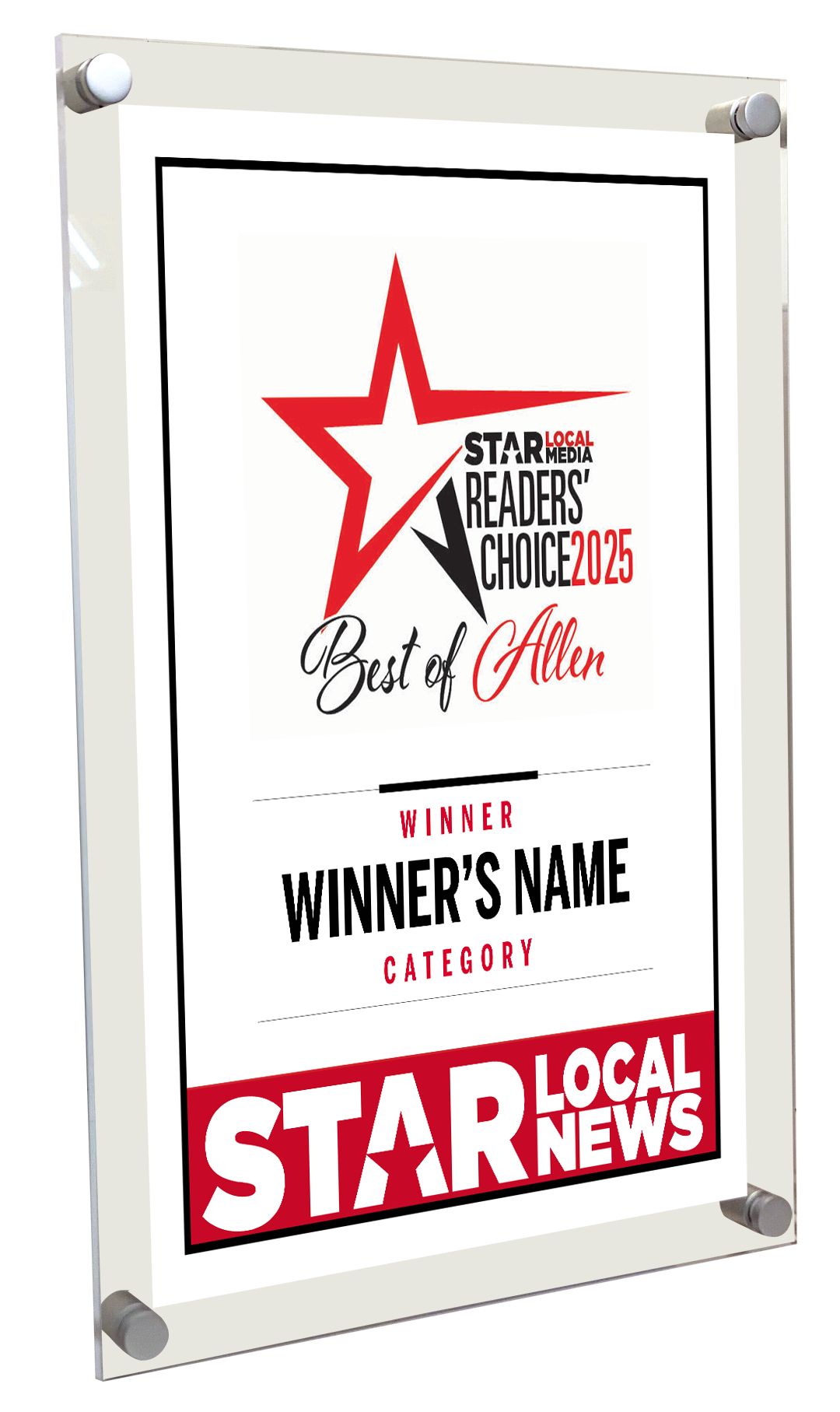 Star Local Media - Best of Allen - Acrylic Plaques
