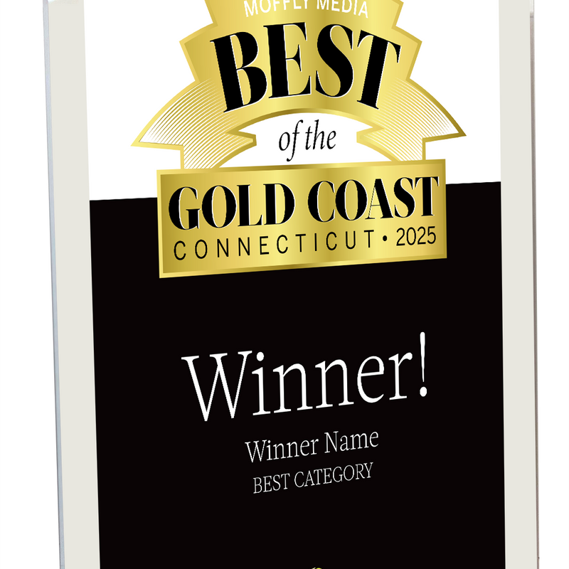 Moffly Media "Best of the Gold Coast" Award - Acrylic Standoff Plaque