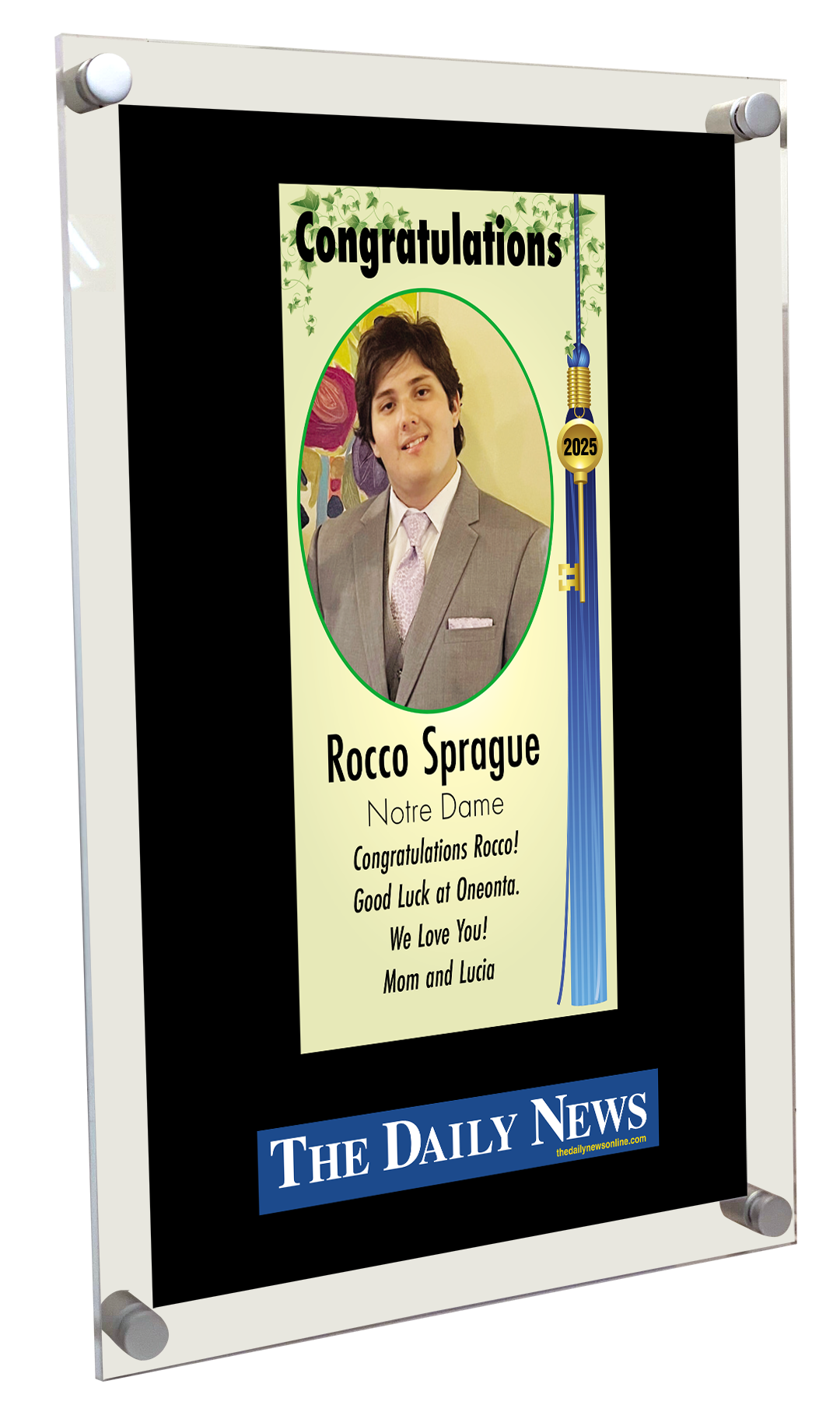 Batavia News Graduates Acrylic Plaques