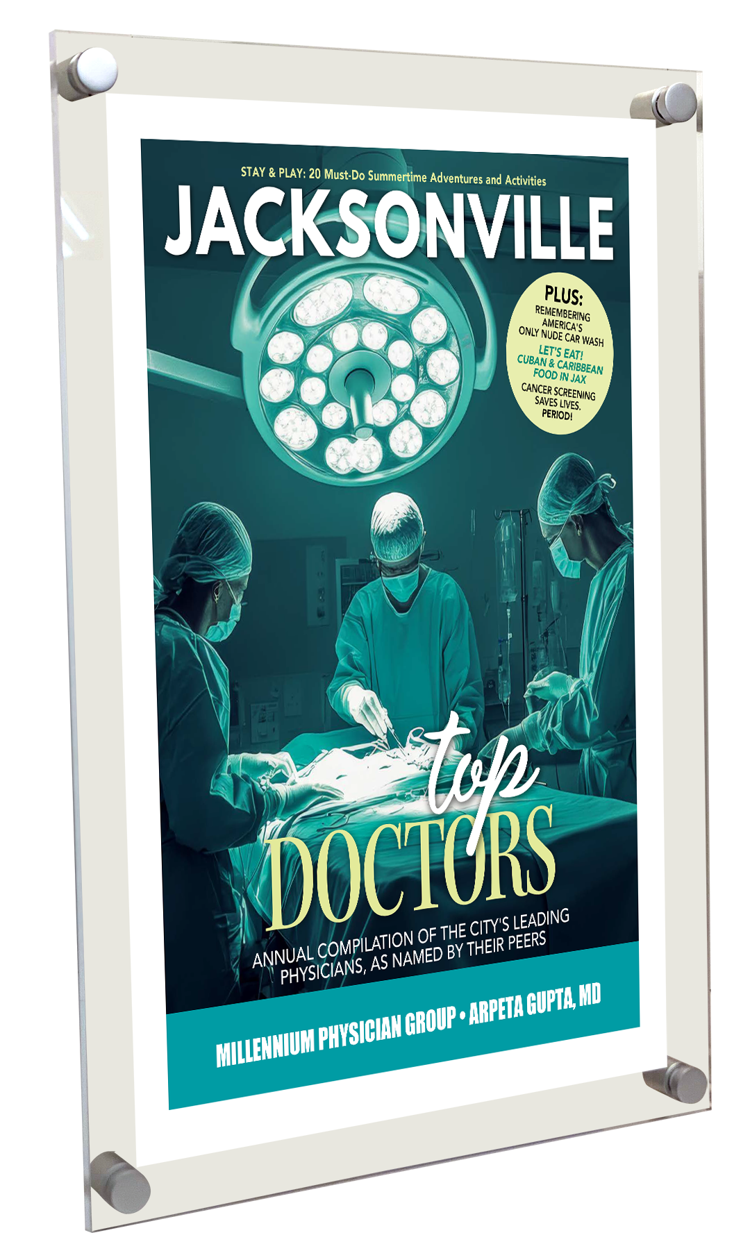 Jacksonville Magazine - Top Doctors - Acrylic Plaques