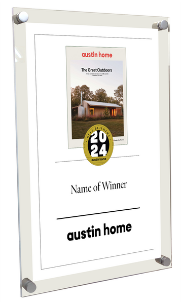 Austin Home "Best Builders Award - Acrylic Standoff Plaque