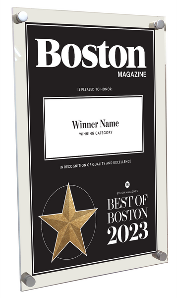Best of Boston Magazine Award - Acrylic Standoff Plaque