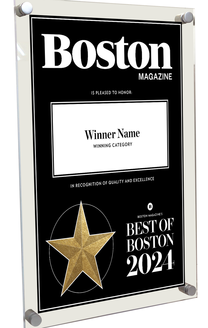 Best of Boston Magazine Award - Acrylic Standoff Plaque