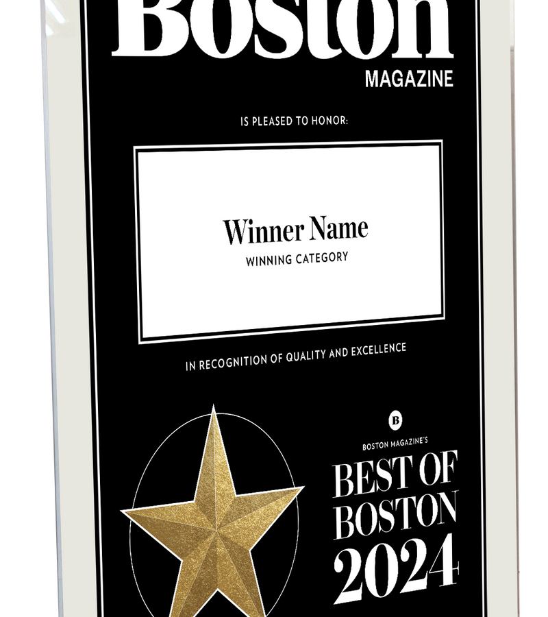 Best of Boston Magazine Award - Acrylic Standoff Plaque