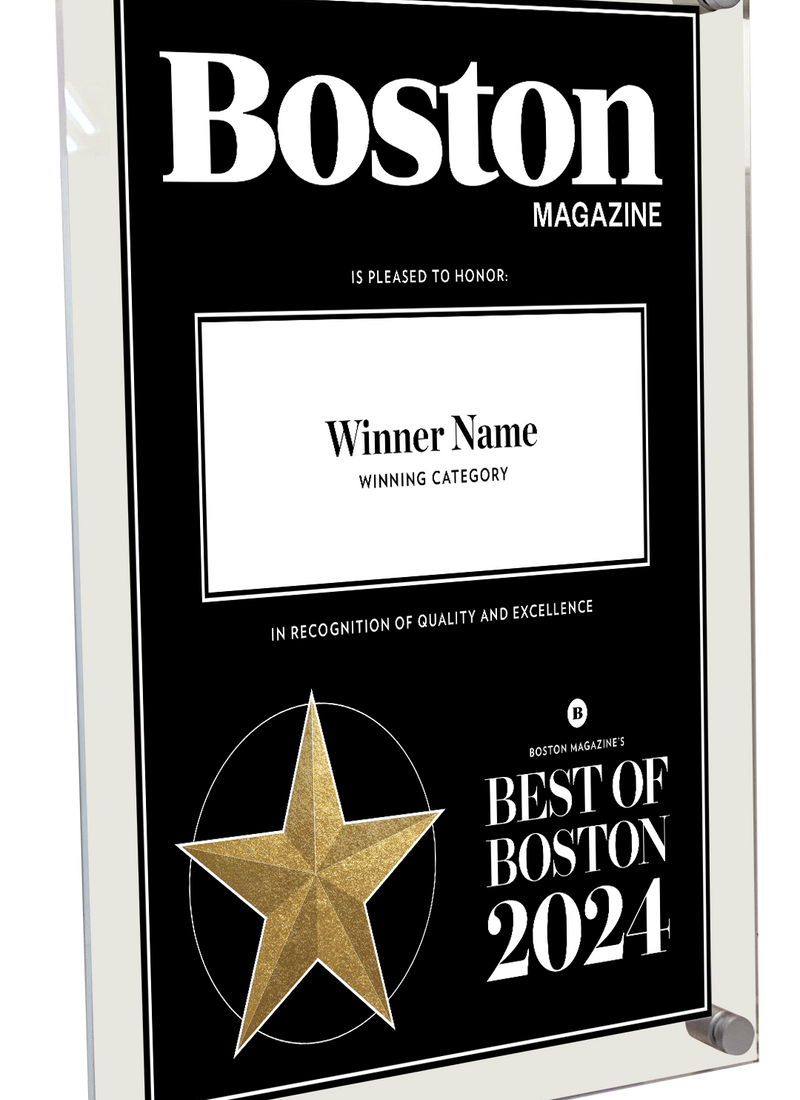 Best of Boston Magazine Award - Acrylic Standoff Plaque