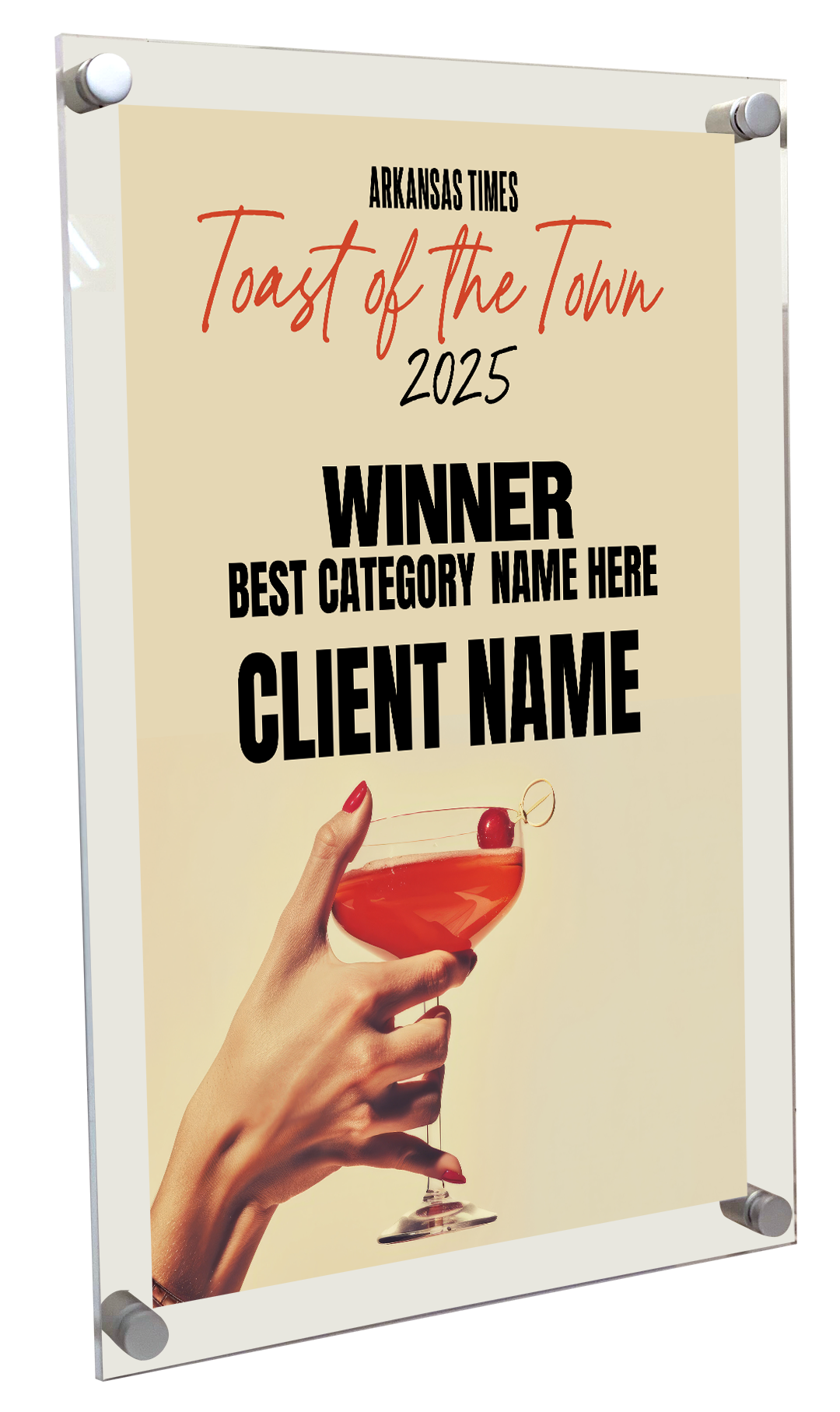 Toast of the Town - Acrylic Plaques