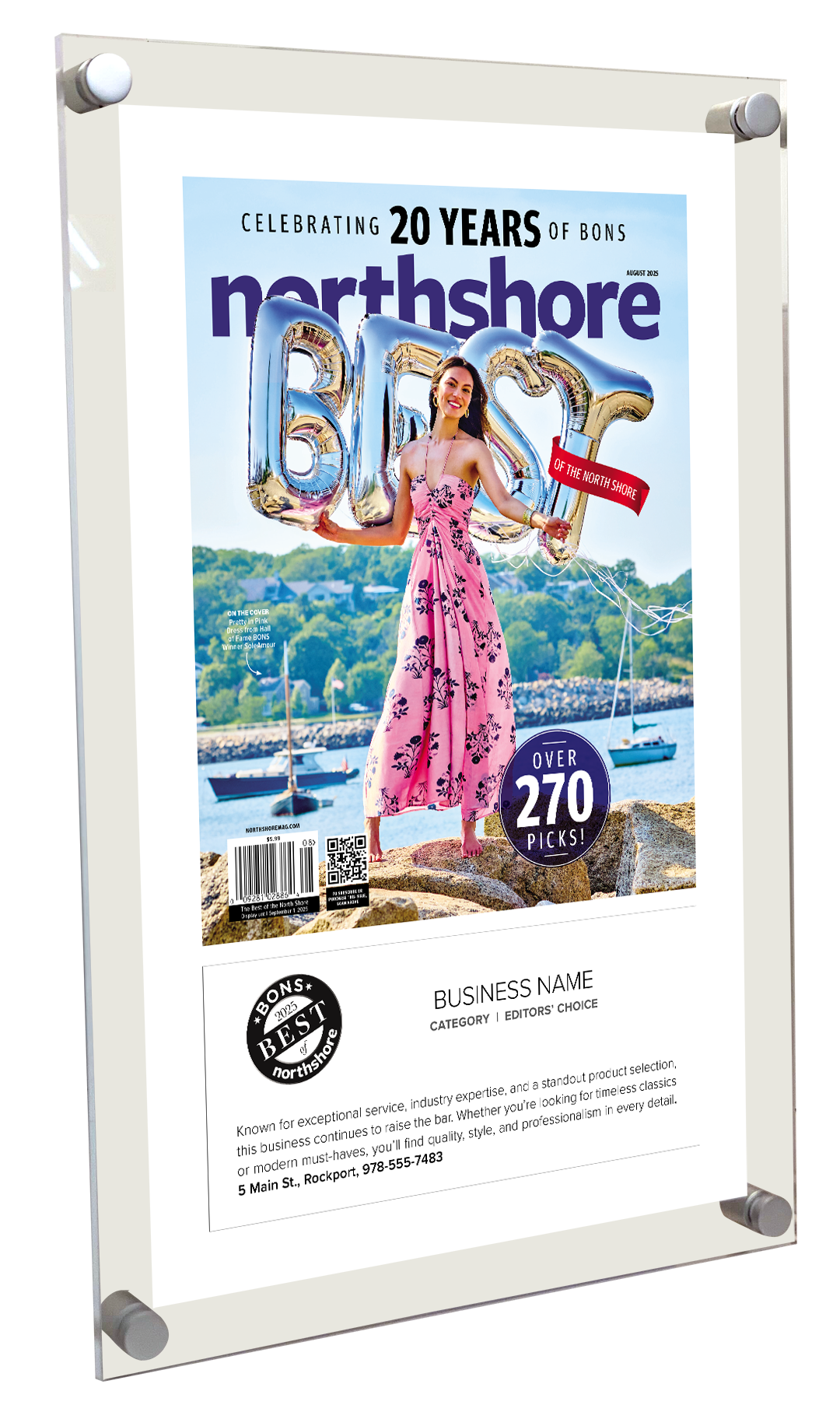 Northshore Magazine - As Seen In Best of Northshore - Acrylic Plaques
