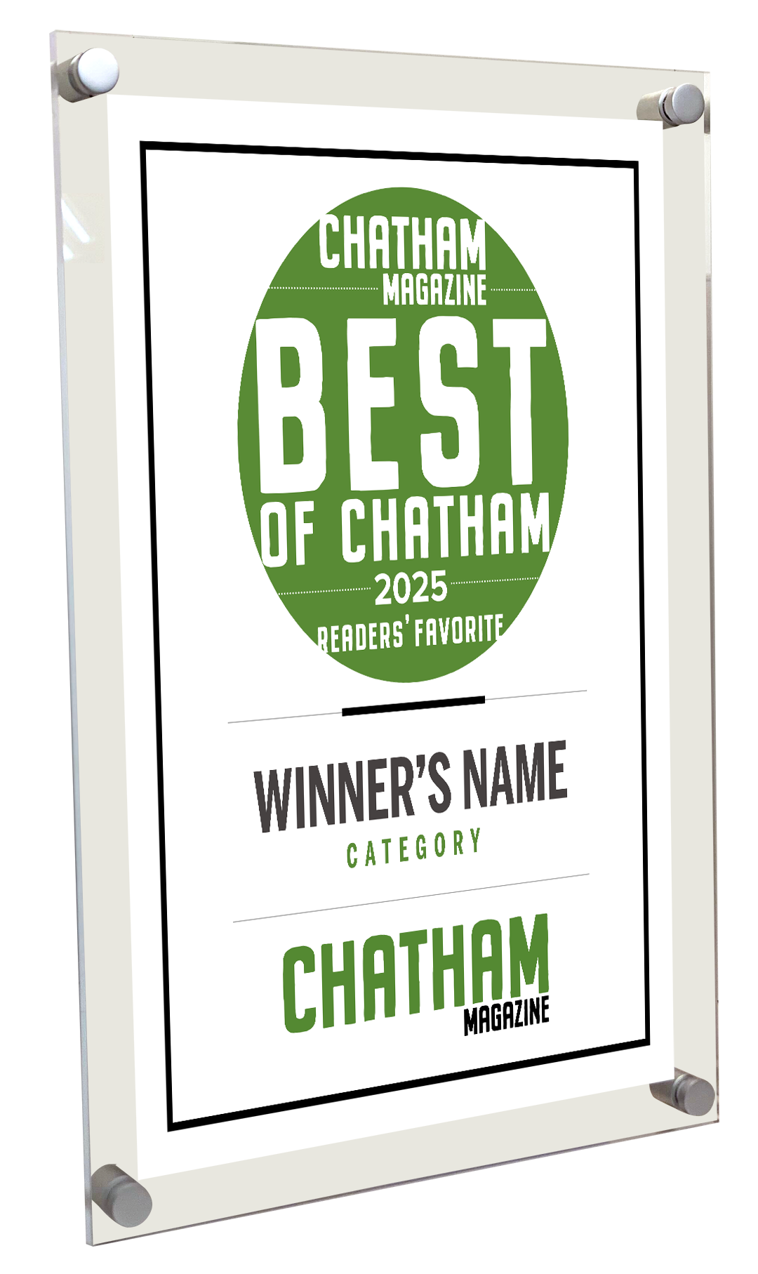 Triangle Media - Best of Chatham - Acrylic Plaques