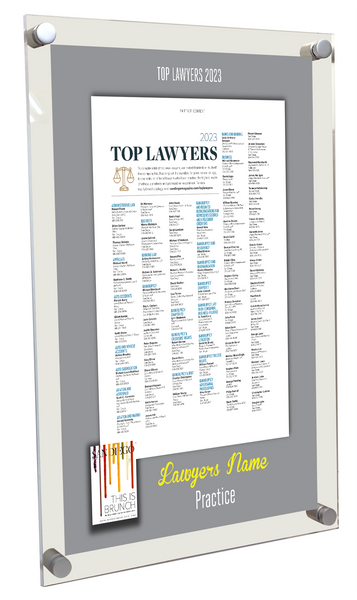 San Diego Magazine "Top Lawyers" Profile Award Plaques