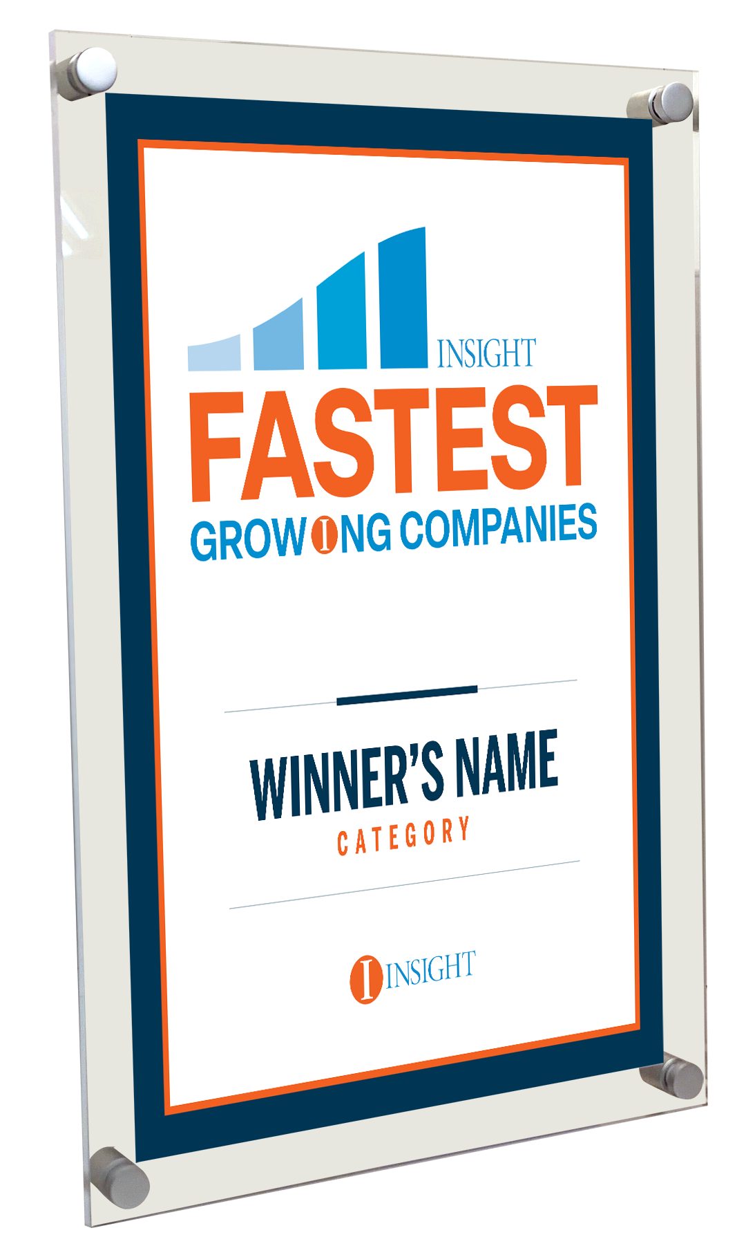 INSIGHT - Fastest Growing Companies - Logo Acrylic Plaques