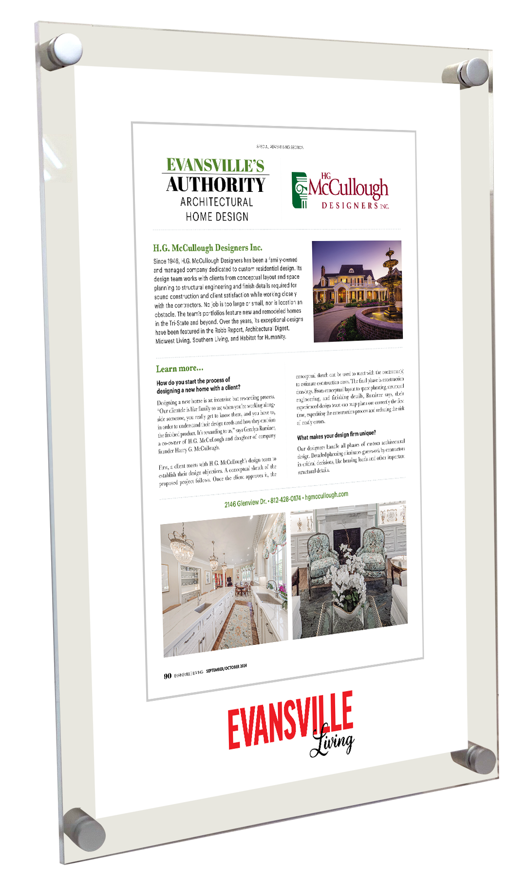 Evansville Living - Evansville’s Authority - Acrylic Plaques