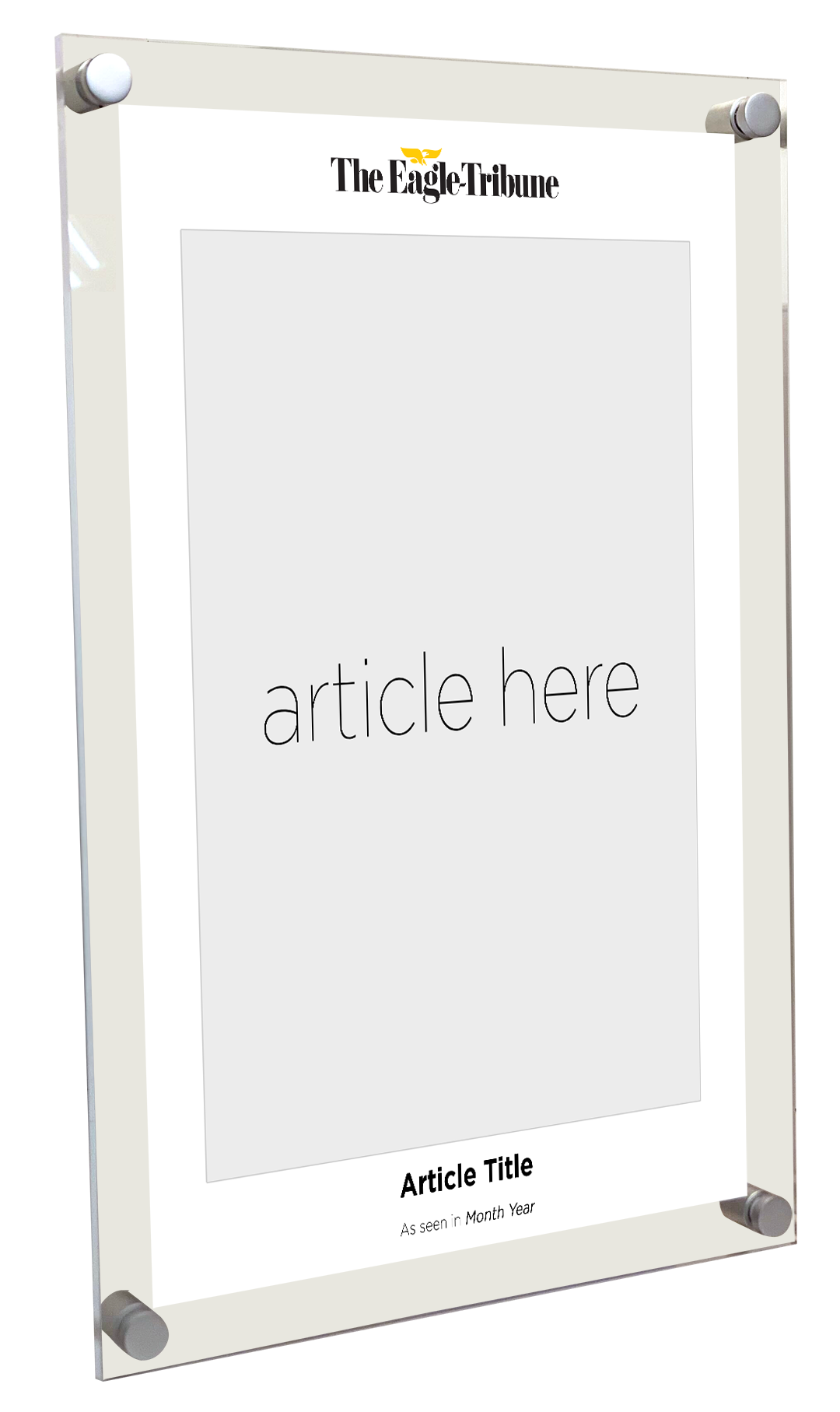 N. Boston Media Group - Articles - Acrylic Plaques