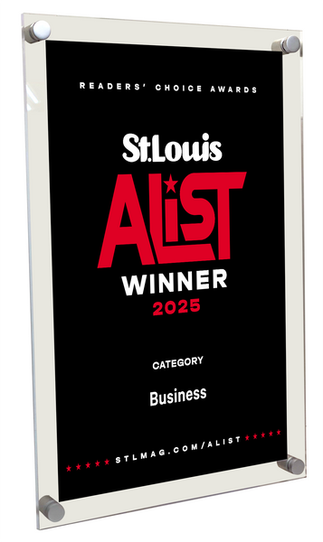 St. Louis Magazine A-List Award - Acrylic Standoff Plaque