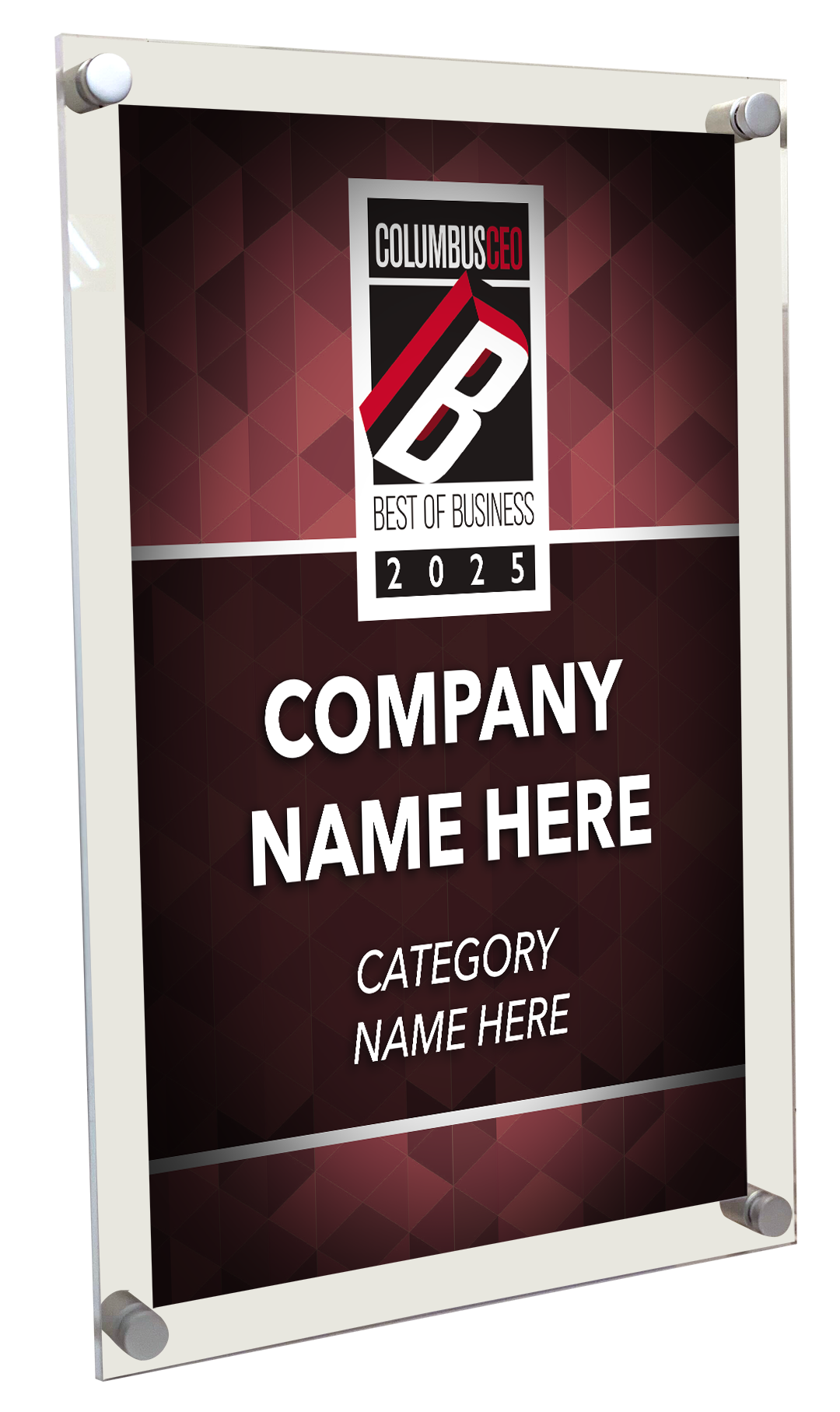 Columbus CEO - Best of Business Awards - Acrylic Plaques
