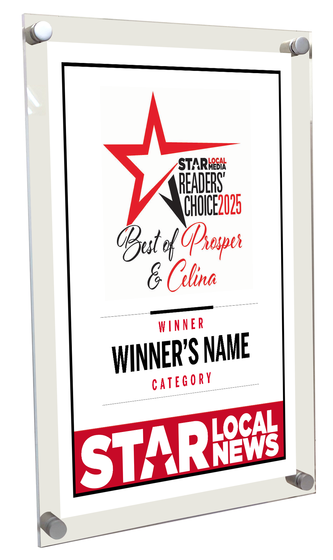 Star Local Media - Best of Prosper & Celina - Acrylic Plaques
