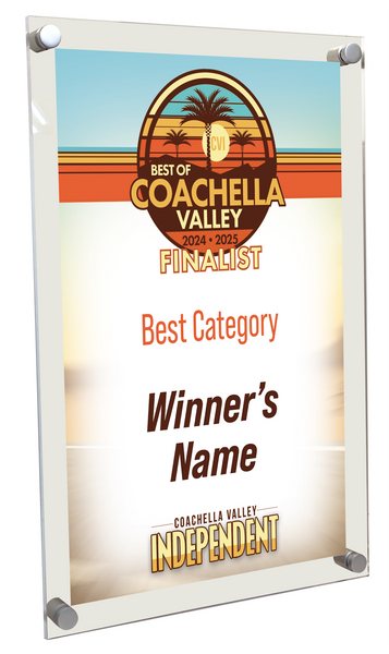 "Best of Coachella Valley" - Acrylic Standoff Plaque