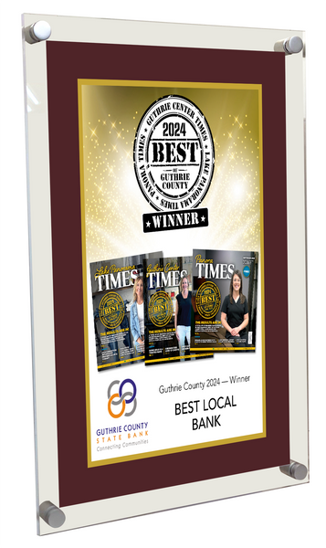 Guthrie Center Times - Best of Guthrie County - Acrylic Plaques