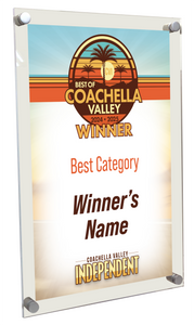 "Best of Coachella Valley" - Acrylic Standoff Plaque