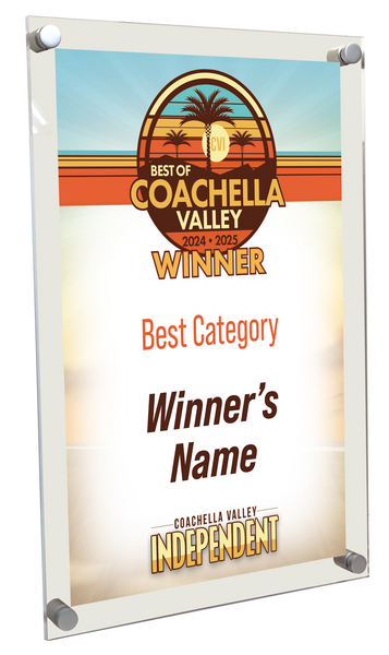 "Best of Coachella Valley" - Acrylic Standoff Plaque