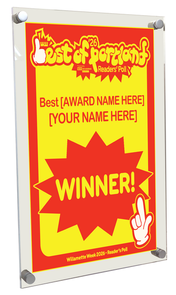 Willamette Week - Best of Portland - Acrylic Plaque