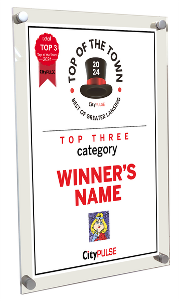 City Pulse: Top of the Town Awards - Acrylic Plaques