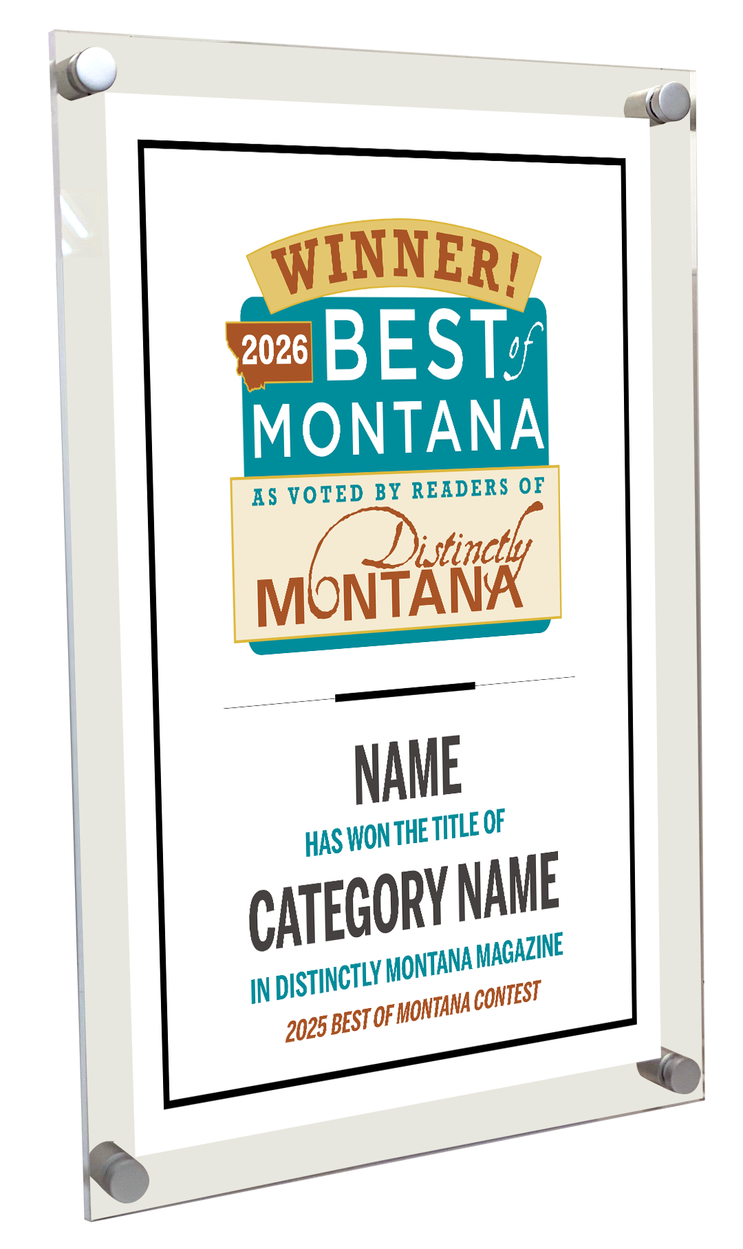 Best of Montana - Acrylic Plaques