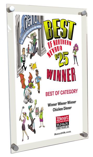 "Best of Northern Nevada" - Acrylic Standoff Plaque