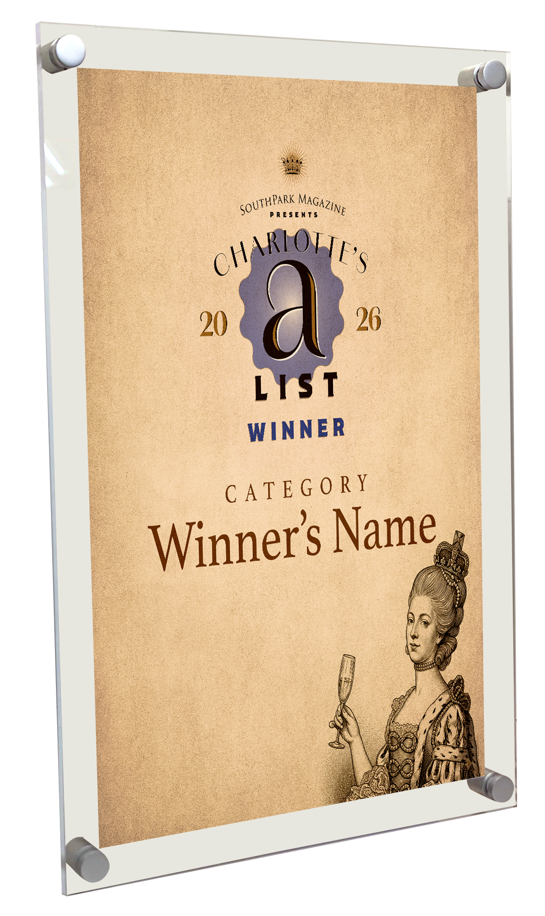 Southpark Magazine's Charlotte's A-List - Acrylic Plaques
