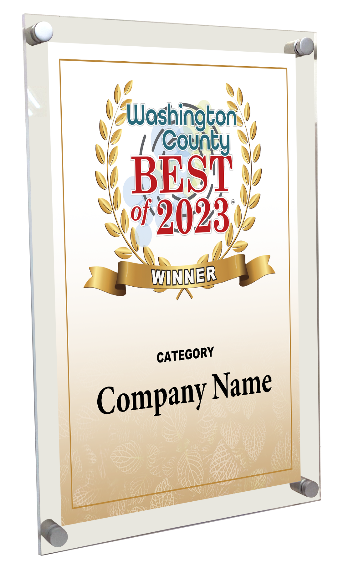 Best of Washington County New York - Acrylic Standoff Plaque