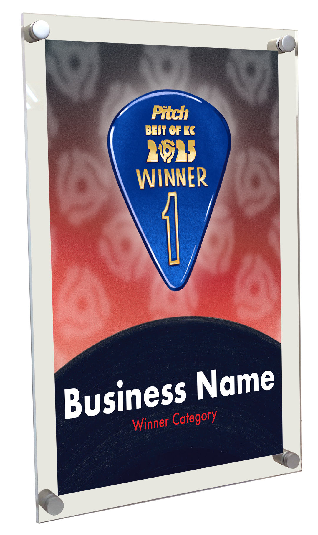 The Pitch: "Best of KC" Award - Acrylic Standoff Plaque