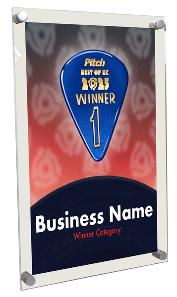 The Pitch: "Best of KC" Award - Acrylic Standoff Plaque